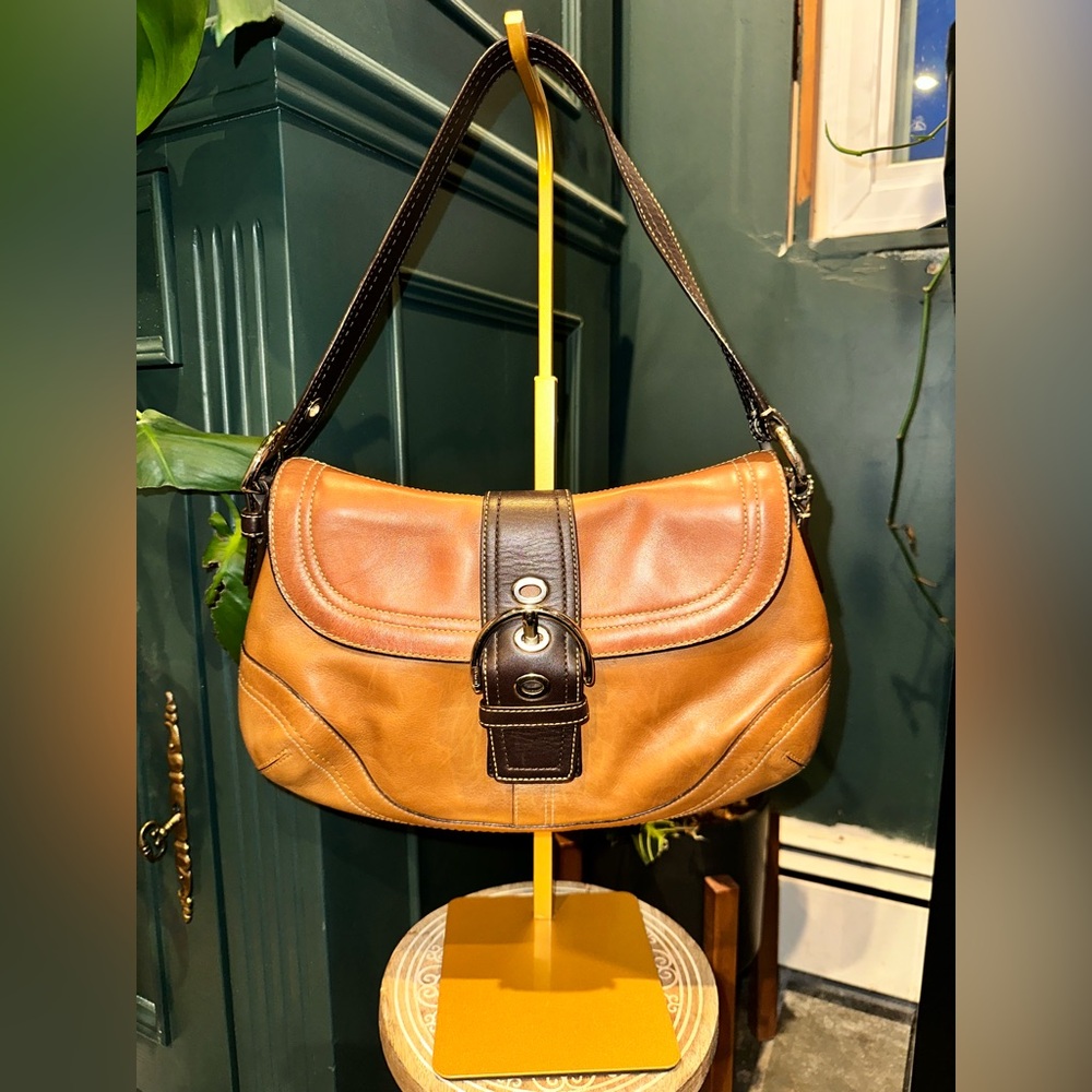 Vintage Coach Two Tone Leather Soho